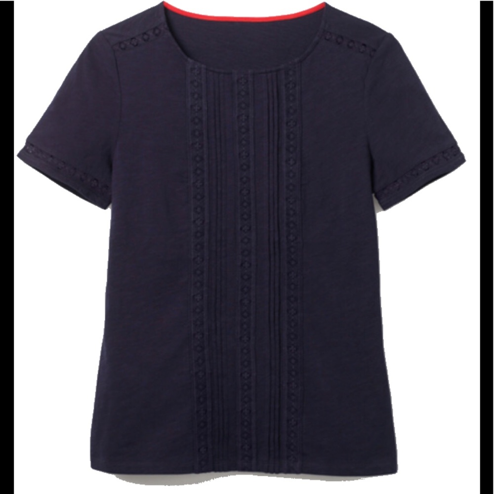 Boden Cressida Lace Crew Neck Shirt US 12 UK 16